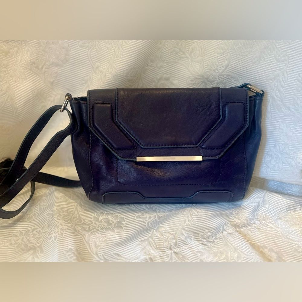 Walter by Walter Baker Spyder Crossbody Bag Purple/Eggplant Leather